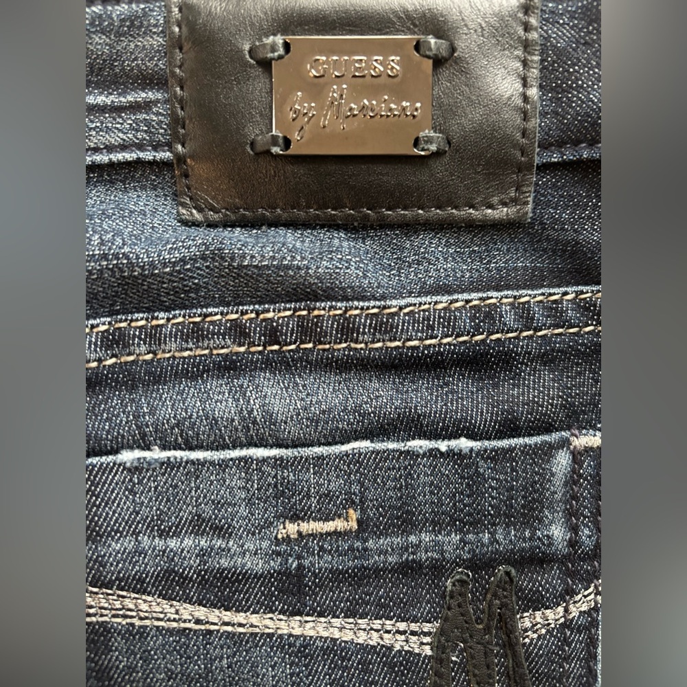 GUESS by Marciano Dark Wash Bootcut Jeans Size 29 Rare - Picture 4 of 7
